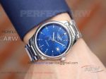 Perfect Replica Longines Blue Dial Stainless Steel Smooth Round Bezel 40mm Men's Watch 